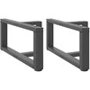 Kavos staliuko kojelės, T formos, 2 vnt., 60x25x(30-31)cm