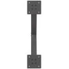 Kavos staliuko kojelės, 2 vnt., antracito spalvos, 60x(30-31) cm, plienas