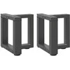 Kavos staliuko kojelės, T formos, 2 vnt., 30x25x(30-31)cm