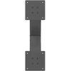 Kavos staliuko kojelės, 2 vnt., antracito spalvos, 60x(30-31) cm, plienas