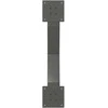 Kavos staliuko kojelės, 2 vnt., antracito spalvos, 70x(30-31) cm, plienas