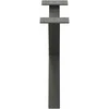 Kavos staliuko kojelės, 2 vnt., antracito spalvos, 50x(30-31) cm, plienas