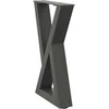 Kavos staliuko kojelės, 2 vnt., antracito spalvos, 28x(42-43,3) cm, plienas