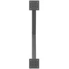 Kavos staliuko kojelės, 2 vnt., antracito spalvos, 70x(30-31) cm, plienas