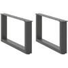 Kavos staliuko kojelės, U formos, 2 vnt., 70x(30-31)cm