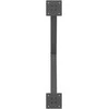 Kavos staliuko kojelės, 2 vnt., antracito spalvos, 70x(42-43) cm, plienas