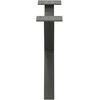 Kavos staliuko kojelės, 2 vnt., antracito spalvos, 60x(30-31) cm, plienas
