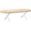 Kavos staliuko kojelės, 2 vnt., baltos, 60x(30-31) cm, plienas, X formos