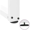 Kavos staliuko kojelės, 2 vnt., baltos, 50x25x(42-43) cm, plienas, T formos