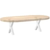 Kavos staliuko kojelės, 2 vnt., baltos, 30x(30-31) cm, plienas, X formos