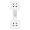 Kavos staliuko kojelės, 2 vnt., baltos, 30x(30-31) cm, plienas, X formos