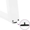 Kavos staliuko kojelės, 2 vnt., baltos, 60x(42-43) cm, plienas, U formos