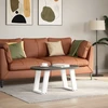 Kavos staliuko kojelės, 2 vnt., baltos, 28x(42-43) cm, plienas, U formos
