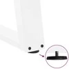 Kavos staliuko kojelės, 2 vnt., baltos, 40x(30-31) cm, plienas, U formos
