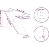 Kavos staliuko kojelės, 2 vnt., baltos, 70x(30-31) cm, plienas, X formos