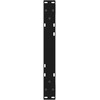 Kavos staliuko kojelės, 2 vnt., juodos, 60x(30-31,3) cm, plienas