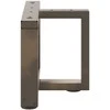 Kavos staliuko kojelės, 2 vnt., juodos, 40x25x(30-31) cm, plienas, T formos