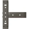 Kavos staliuko kojelės, 2 vnt., juodos, 30x25x(30-31) cm, plienas