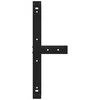 Kavos staliuko kojelės, 2 vnt., juodos, 60x25x(30-31) cm, plienas