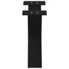 Kavos staliuko kojelės, 2 vnt., juodos, 60x(30-31) cm, plienas, X formos