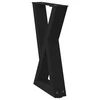 Kavos staliuko kojelės, 2 vnt., juodos, 38x(42-43,3) cm, plienas