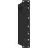 Kavos staliuko kojelės, U formos, 2 vnt., juoda, 50x(30-31)cm
