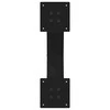 Kavos staliuko kojelės, 2 vnt., juodos, 60x(30-31) cm, plienas, X formos