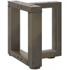 Kavos staliuko kojelės, 2 vnt., juodos, 30x25x(30-31) cm, plienas