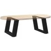 Kavos staliuko kojelės, U formos, 2 vnt., juoda, 50x(30-31)cm
