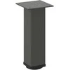 Kavos staliuko kojelės, 4 vnt., antracito spalvos, 42-44 cm, plienas