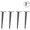 Kavos staliuko kojelės, 4 vnt., antracito, 30-31cm, plienas