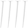 Kavos staliuko kojelės, 4 vnt., balta, 72-73cm, plienas
