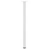 Konsolinio stalo kojelės, 4 vnt., baltos, 72-74 cm, plienas