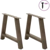 Kavos staliuko kojelės, A formos, 2 vnt., 60x(42-43) cm, plienas
