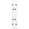Kavos staliuko kojelės, A formos, 2 vnt., baltos, 50x(30-31) cm, plienas