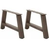 Kavos staliuko kojelės, A formos, 2 vnt., 70x(30-31) cm, plienas