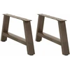 Kavos staliuko kojelės, A formos, 2 vnt., 60x(30-31) cm, plienas