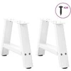 Kavos staliuko kojelės, A formos, 2 vnt., baltos, 40x(30-31) cm, plienas