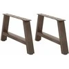 Kavos staliuko kojelės, A formos, 2 vnt., 60x(30-31) cm, plienas