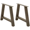 Kavos staliuko kojelės, A formos, 2 vnt., 60x(42-43) cm, plienas