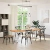 Valgomojo stalo kojelės, A formos, 2 vnt., baltos, 50x(72-73) cm, plienas