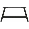 Kavos staliuko kojelės, A formos, 2 vnt., juodos, 60x(30-31) cm, plienas