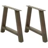 Kavos staliuko kojelės, A formos, 2 vnt., 70x(42-43) cm, plienas