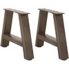 Kavos staliuko kojelės, A formos, 2 vnt., 30x(30-31) cm, plienas