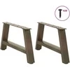 Kavos staliuko kojelės, A formos, 2 vnt., 70x(30-31) cm, plienas