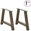 Kavos staliuko kojelės, A formos, 2 vnt., 70x(42-43) cm, plienas