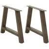 Kavos staliuko kojelės, A formos, 2 vnt., 60x(42-43) cm, plienas