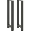 Baro stalo kojos, antracito spalvos, 2 vnt., 40x(110-111) cm, plienas