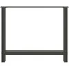Valgomojo stalo kojos, antracito spalvos, 2 vnt., 100x(72-73) cm, plienas