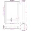 Baro stalo kojos, baltos, 2 vnt., 60x(90-91) cm, plienas
